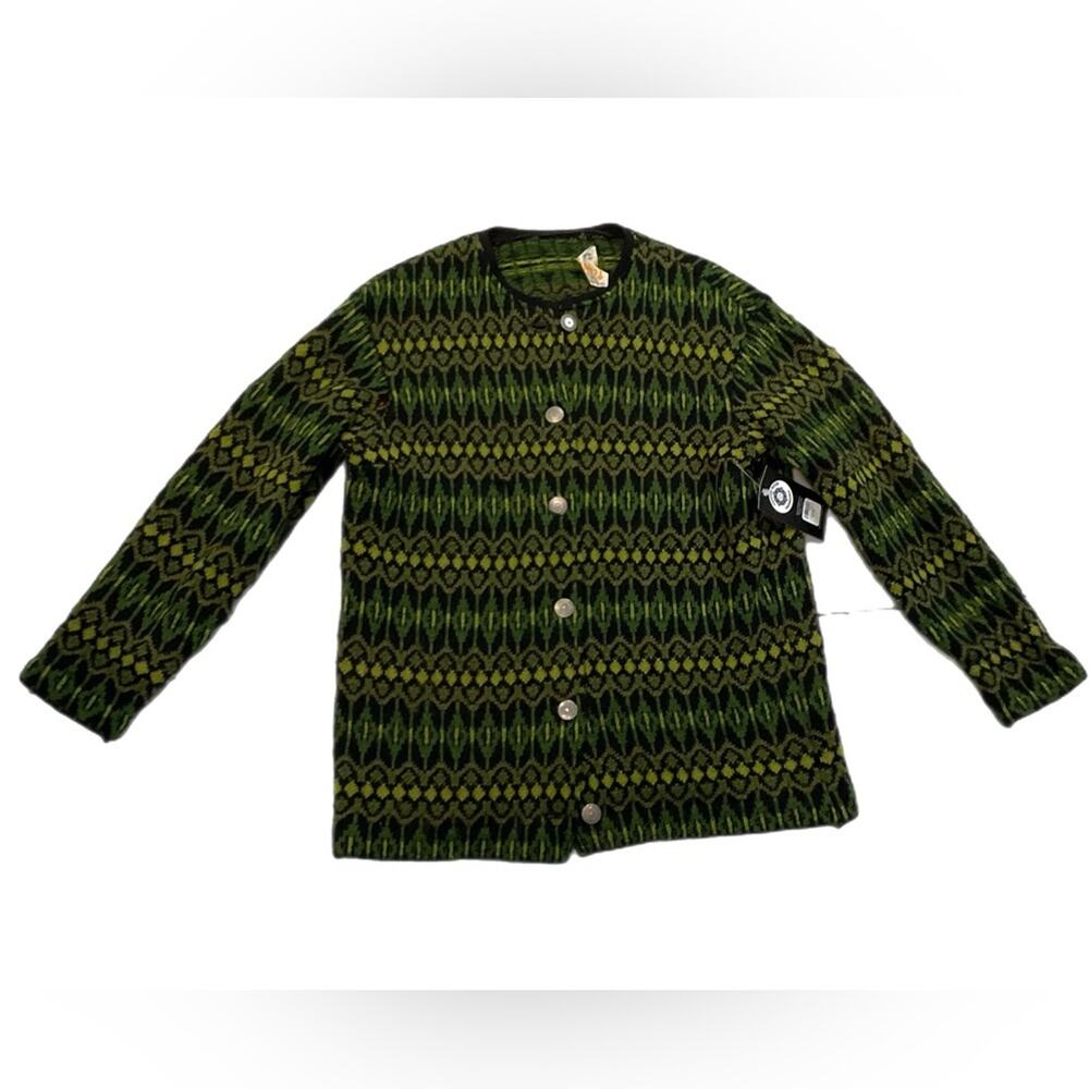 Vintage 70s Iceland Wool Knit Cardigan